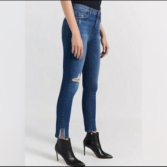 Jeans Femme Current/Elliott Coated Noir - Taille 28 - Neuf Avec étiquette (prix D'origine 188$)